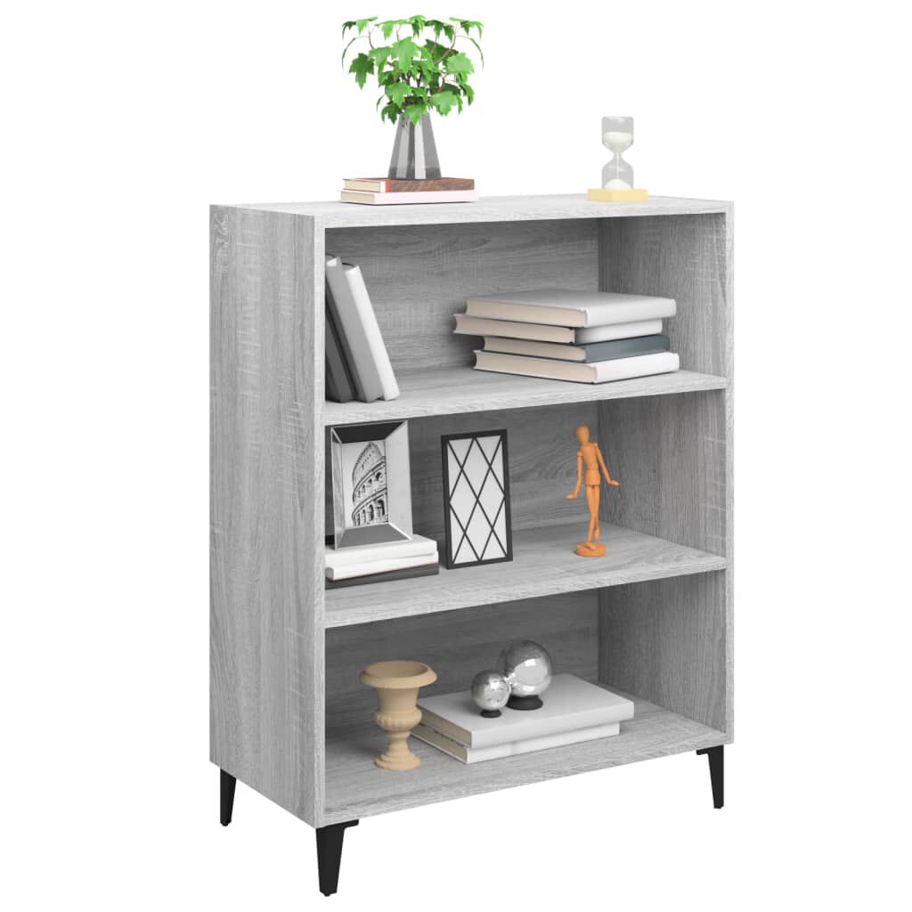 vidaXL Ντουλάπι Γκρι Σκυροδέματος 69,5x32,5x90 εκ. Επεξεργασμένο Ξύλο