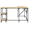 vidaXL Γραφείο Sonoma Δρυς 139 x 139 x 75 εκ. από Επεξεργασμένο Ξύλο