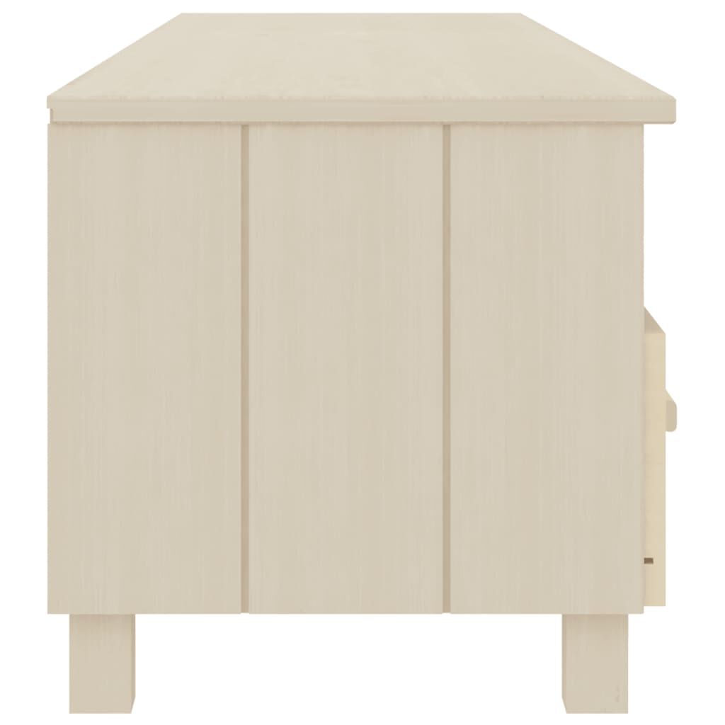 vidaXL Έπιπλο Τηλεόρασης HAMAR Μελί 158x40x40 εκ. Μασίφ Ξύλο Πεύκου