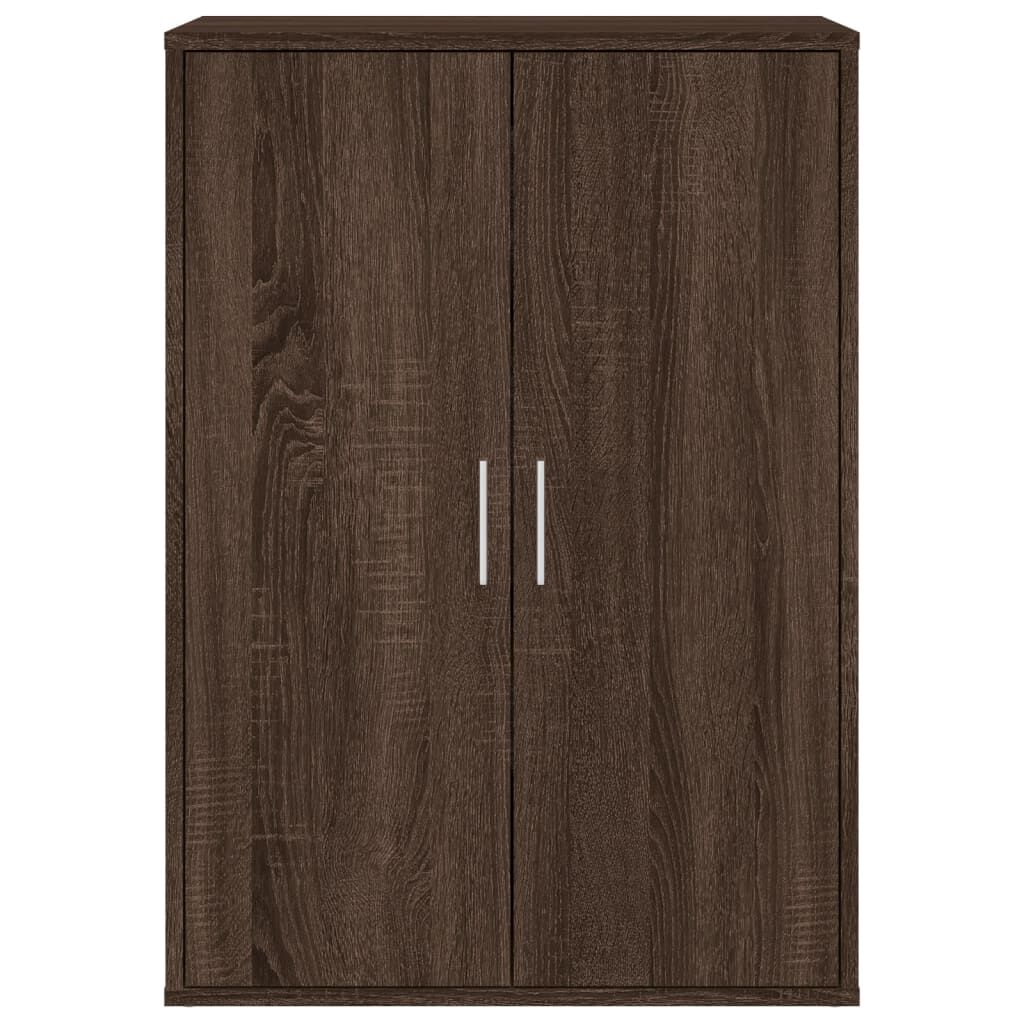 vidaXL Βοηθητικά Ντουλάπια 2 τεμ. Καφέ Δρυς 60x31x84 εκ. Επεξ. Ξύλο