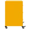 vidaXL Κομοδίνο Μουσταρδί 36x39x59 εκ. από Χάλυβα