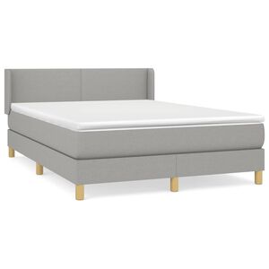 vidaXL &Kappa;&rho;&epsilon;&beta;ά&tau;&iota; Boxspring &mu;&epsilon; &Sigma;&tau;&rho;ώ&mu;&alpha; &Alpha;&nu;&omicron;&iota;&chi;&tau;ό &Gamma;&kappa;&rho;&iota; 140x200 &epsilon;&kappa;. &Upsilon;&phi;&alpha;&sigma;&mu;ά&tau;&iota;&nu;&omicron;