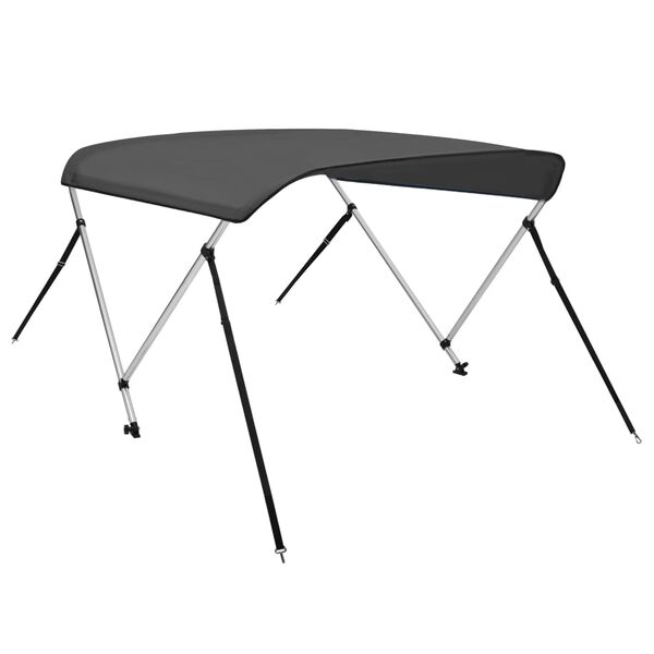 vidaXL Τέντα Σκάφους με 2 Αψίδες Ανθρακί 180x150x110 εκ.