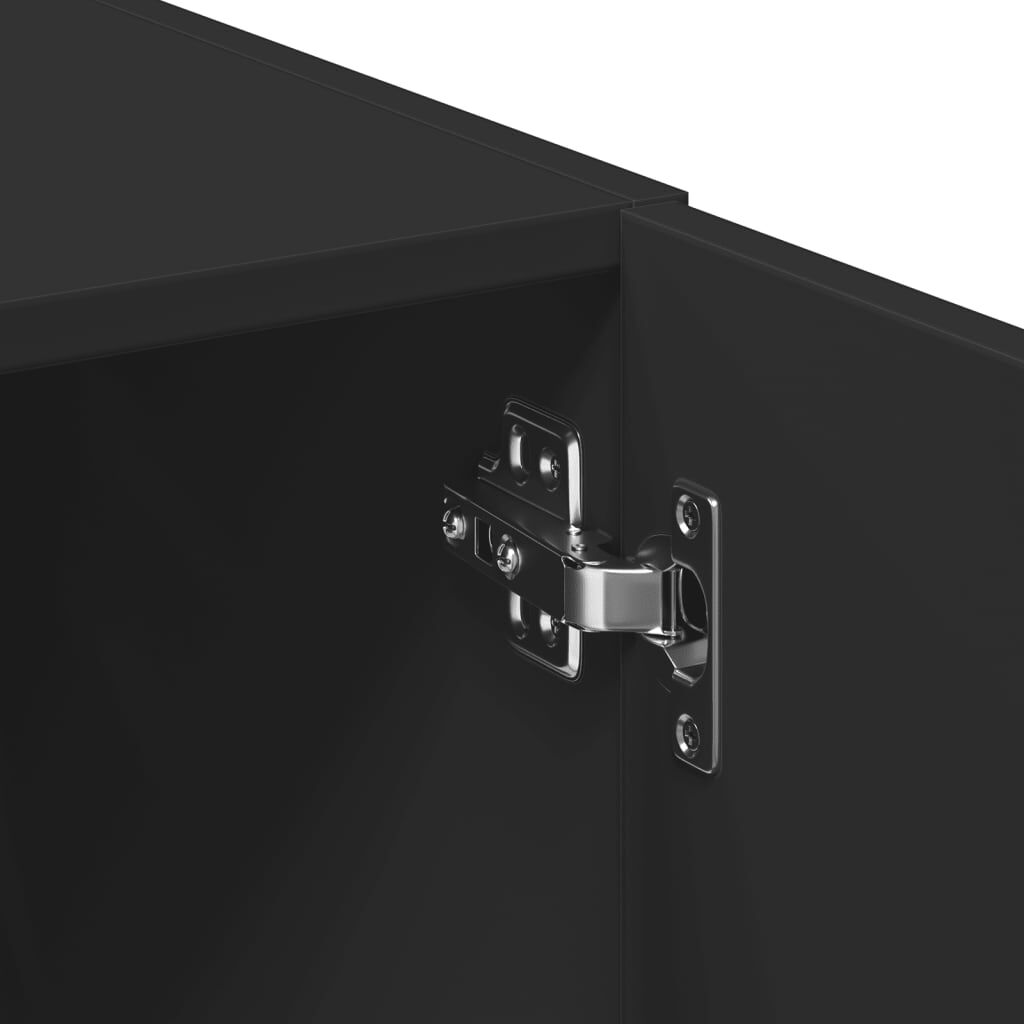 vidaXL Ντουλάπι Μαύρο 80x42,5x249 εκ. από Επεξεργασμένο Ξύλο