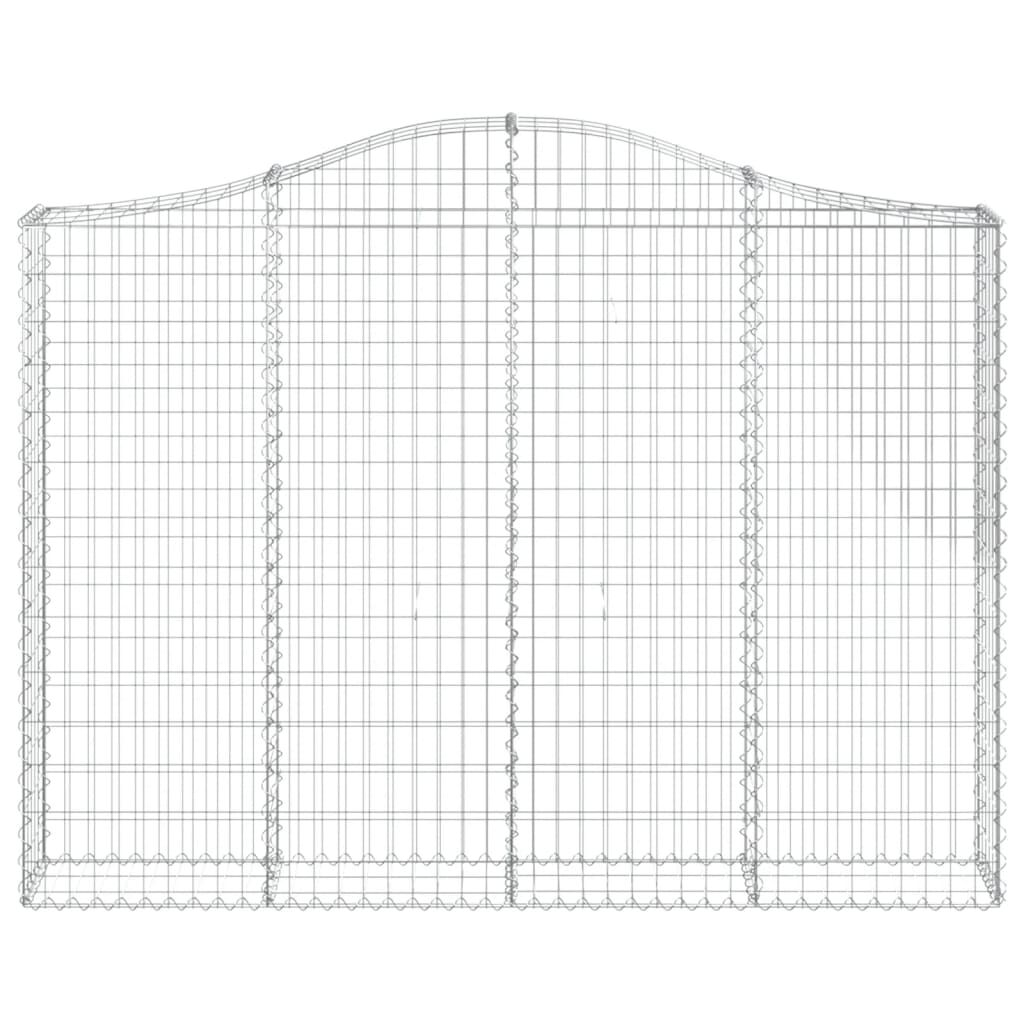 vidaXL Συρματοκιβώτια Τοξωτά 11 τεμ. 200x30x140/160 εκ. Γαλβαν. Ατσάλι