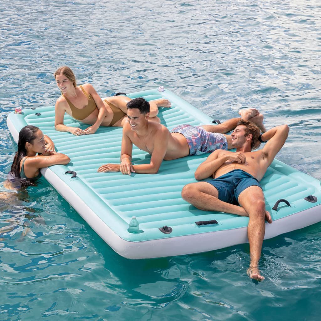 Intex Φουσκωτό Στρώμα Μπλε 310 x 183 εκ. από Βινύλιο