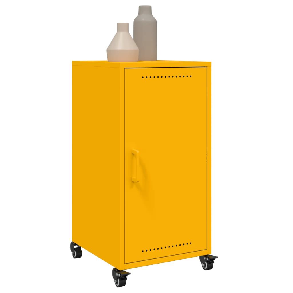 vidaXL Ντουλάπι Μουσταρδί 36x39x72 εκ. από Ατσάλι