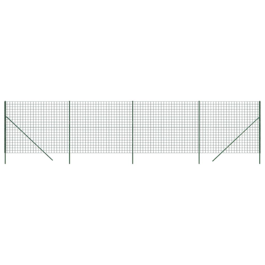 vidaXL Συρματόπλεγμα Περίφραξης Πράσινο 1,8x10 μ. Γαλβανισμένο Ατσάλι