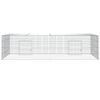vidaXL Κλουβί Κουνελιών 2 Πάνελ 220x110x55 εκ. από Γαλβανισμένο Σίδερο