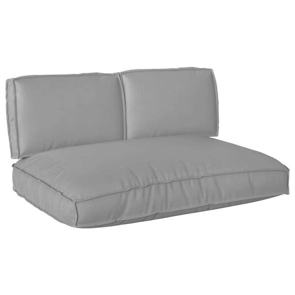 vidaXL Σετ Μαξιλαριών Πάγου 3 pcs Γκρι 120 x 80 x 12 cm Ύφασμα Oxford