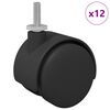 vidaXL &Tau;&rho;&omicron;&chi;ί&sigma;&kappa;&omicron;&sigmaf; 12 pcs &Mu;&alpha;ύ&rho;&omicron; &kappa;&alpha;&iota; &Alpha;&sigma;&eta;&mu;ί 40,1 x 40,1 x 37,8 &chi;&lambda;&sigma;&tau;