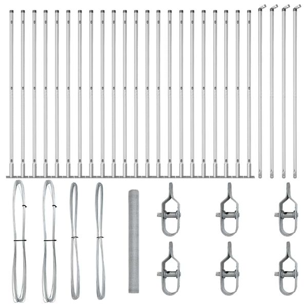 vidaXL &Sigma;&tau;ύ&lambda;&omicron;&sigmaf; &Pi;&epsilon;&rho;&iota;&phi;&rho;ά&xi;&epsilon;&omega;&nu; &Alpha;&sigma;&eta;&mu;ί 50 x 1,4 &mu; (&delta;&iota;&kappa;&tau;&upsilon;&omega;&tau;ό 25 &chi;&lambda;&sigma;&tau;) &Alpha;&tau;&sigma;ά&lambda;&iota;