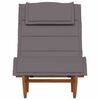 vidaXL Ξαπλώστρα 2 pcs Καφέ 60 x 154 x 74εκ Μασίφ ξύλο ακακίας