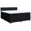 vidaXL &Kappa;&rho;&epsilon;&beta;ά&tau;&iota; Boxspring &mu;&epsilon; &Sigma;&tau;&rho;ώ&mu;&alpha; &Mu;&alpha;ύ&rho;&omicron; 200x200 &epsilon;&kappa;. &Upsilon;&phi;&alpha;&sigma;&mu;ά&tau;&iota;&nu;&omicron;