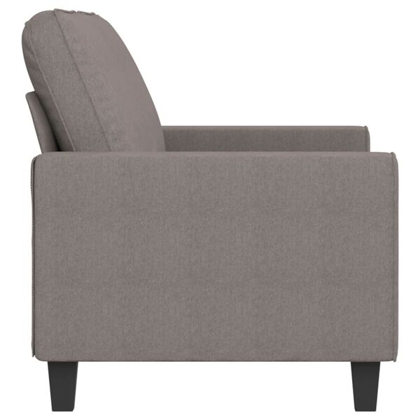 vidaXL Καναπές Διθέσιος Taupe 140 εκ. Υφασμάτινος