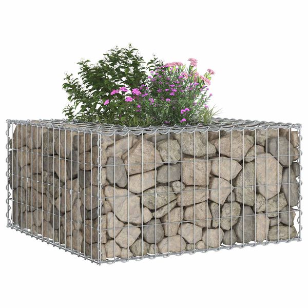 vidaXL &Alpha;&nu;&alpha;&sigma;&eta;&kappa;&omega;&mu;έ&nu;&omicron; &kappa;&rho;&epsilon;&beta;ά&tau;&iota; gabion &Alpha;&sigma;&eta;&mu;ί 80 x 80 x 40 cm