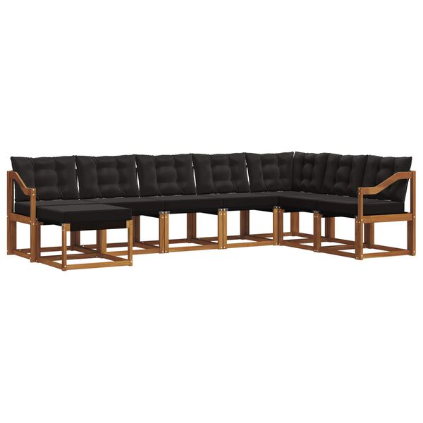 vidaXL &Sigma;&epsilon;&iota;&rho;ά &Kappa;&alpha;&nu;&alpha;&pi;έ &Epsilon;&xi;&omega;&tau;&epsilon;&rho;&iota;&kappa;&omicron;ύ &mu;&epsilon; &mu;&alpha;&xi;&iota;&lambda;ά&rho;&iota; 8 pcs &Phi;&upsilon;&sigma;&iota;&kappa;ό &kappa;&alpha;&iota; &Mu;&alpha;ύ&rho;&omicron;