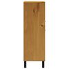 vidaXL Συρταριέρα FLAM 92x40x122,5εκ Μασίφ Ξύλο Πεύκο με Γυάλινη Πόρτα