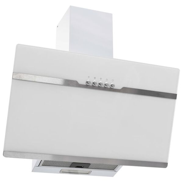 vidaXL Απορροφητήρας Τοίχου RGB LED 60 εκ. Ανοξ. Ατσάλι & Ψημένο Γυαλί