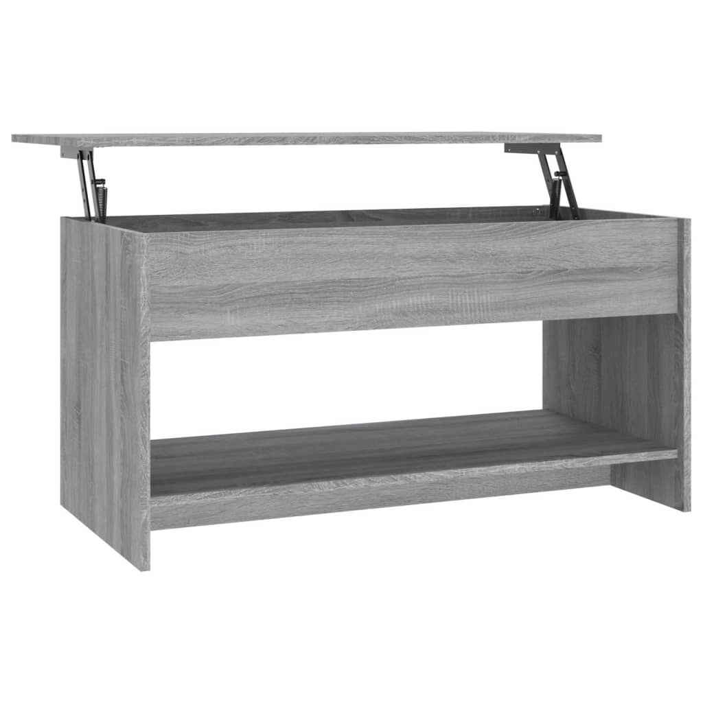 vidaXL Τραπεζάκι Σαλονιού Γκρι Sonoma102x50x52,5 εκ.Επεξεργασμένο Ξύλο