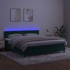 vidaXL &Kappa;&rho;&epsilon;&beta;ά&tau;&iota; Boxspring &mu;&epsilon; &Sigma;&tau;&rho;ώ&mu;&alpha; & LED &Sigma;&kappa;. &Pi;&rho;ά&sigma;&iota;&nu;&omicron; 160x200&epsilon;&kappa; &Beta;&epsilon;&lambda;&omicron;ύ&delta;&omicron;