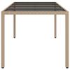 vidaXL Τραπέζι Κήπου για Φαγητό Μπεζ 190 x 90 x 75 cm Πολυ ράταν