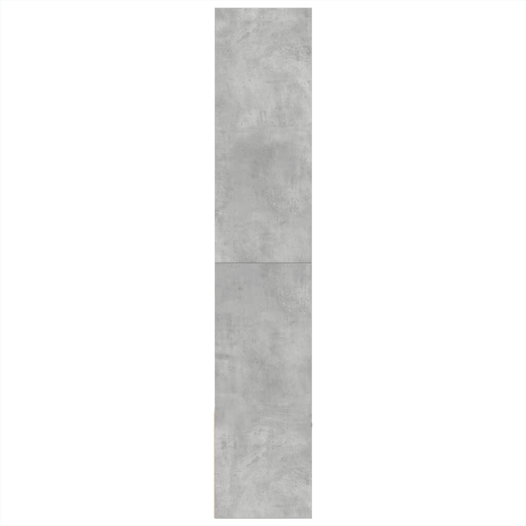 vidaXL Βιβλιοθήκη Γκρι Σκυροδέματος 100x36x189 εκ. Επεξεργ. Ξύλο