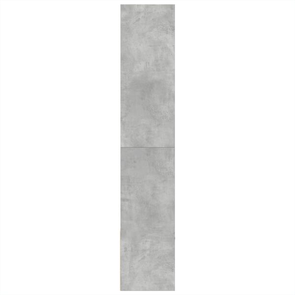 vidaXL Βιβλιοθήκη Γκρι Σκυροδέματος 100x36x189 εκ. Επεξεργ. Ξύλο