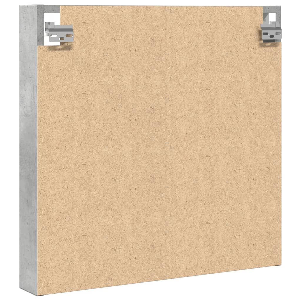 vidaXL Βιτρίνα Γκρι Σκυροδέματος 60x8,5x58 εκ. από Επεξεργασμένο Ξύλο