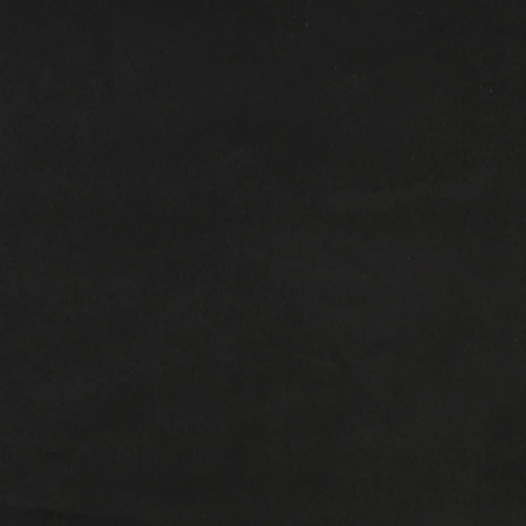vidaXL Κρεβάτι Boxspring με Στρώμα Μαύρο 140x190 εκ. Βελούδινο