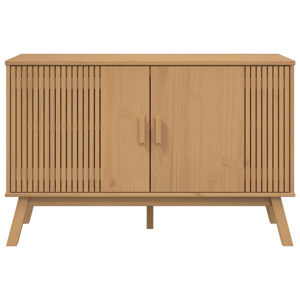 vidaXL Μπουφές OLDEN Καφέ 114 x 43 x 73,5 εκ. από Μασίφ Ξύλο Πεύκου