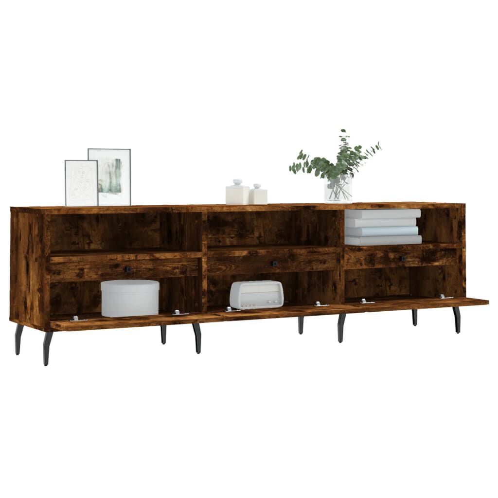 vidaXL Έπιπλο Τηλεόρασης Καπνιστή Δρυς 150x30x44,5 εκ. Επεξ. Ξύλο