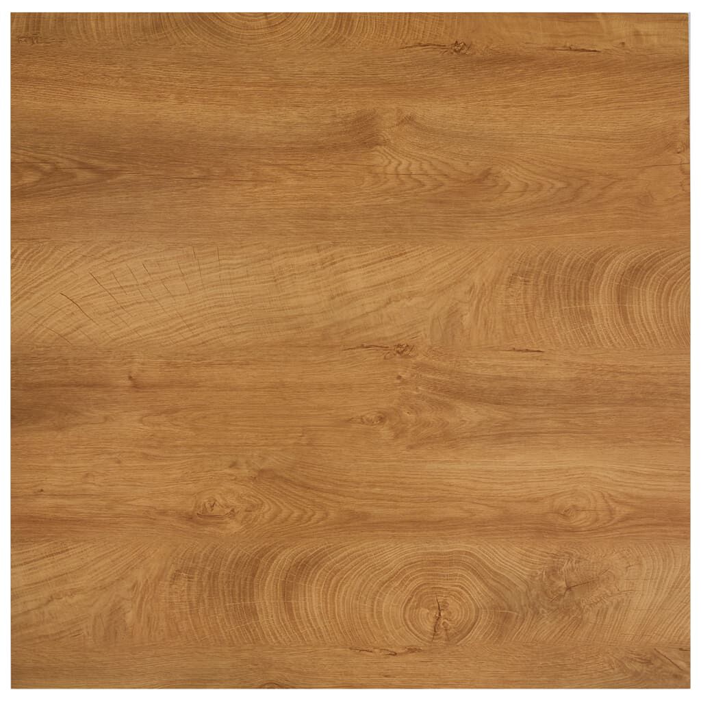 vidaXL Τραπεζαρία Χρώμα Δρυός / Μαύρη 80,5 x 80,5 x 73 εκ. από MDF