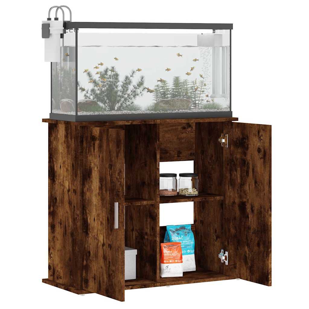 vidaXL Βάση Ενυδρείου Καπνιστή Δρυς 81x36x73 εκ. Επεξεργασμένο Ξύλο