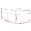 vidaXL Κρεβάτι Boxspring με Στρώμα Ανοιχτό Γκρι 100x200 εκ. Υφασμάτινο