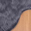 vidaXL Ψεύτικο Δέρμα Προβάτου Χαλί Ανθρακί 60 x 90 cm Πολυεστέρας