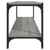 vidaXL Έπιπλο Τηλεόρασης Γκρι Sonoma 100x33x41 εκ. Επεξ. Ξύλο & Ατσάλι