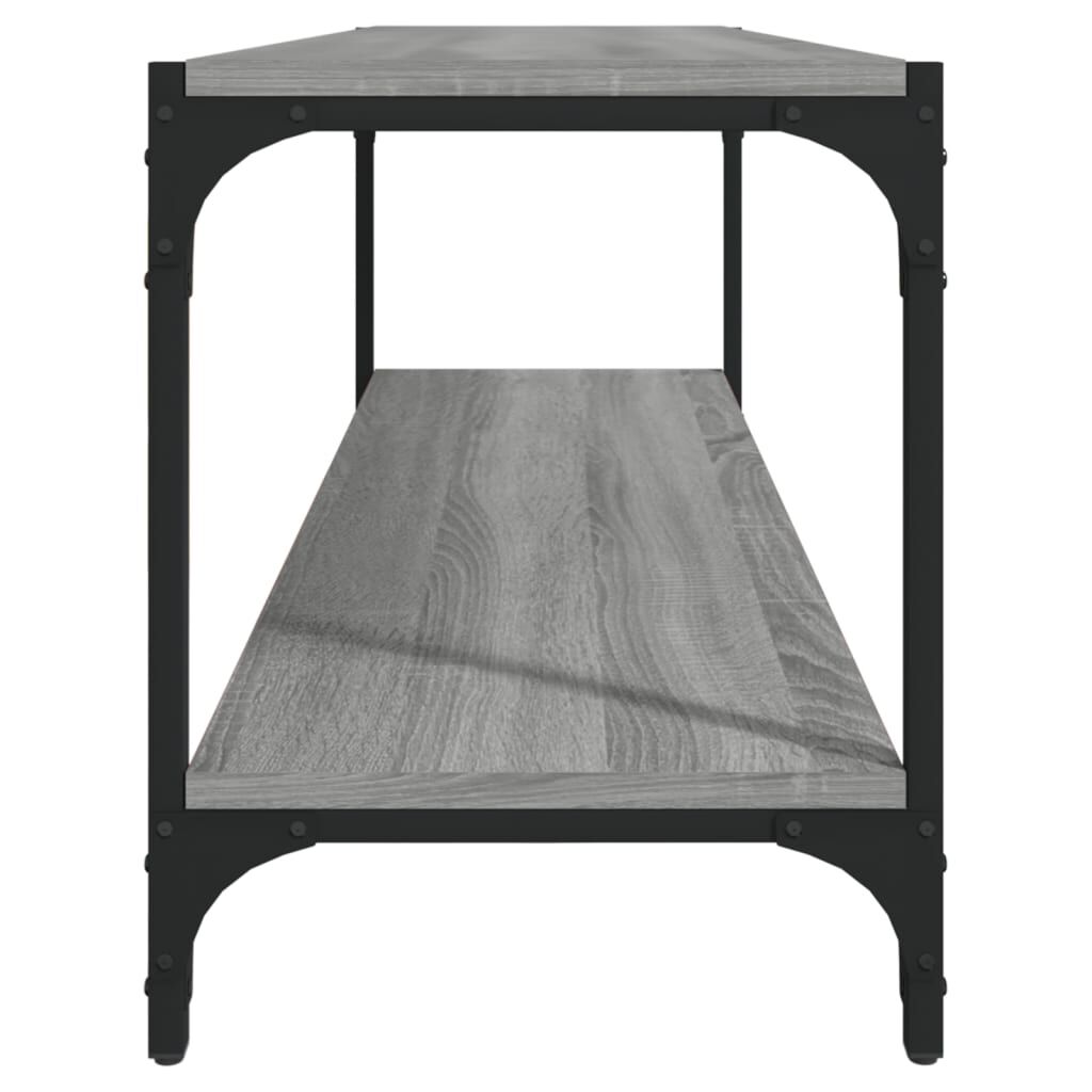 vidaXL Έπιπλο Τηλεόρασης Γκρι Sonoma 100x33x41 εκ. Επεξ. Ξύλο & Ατσάλι
