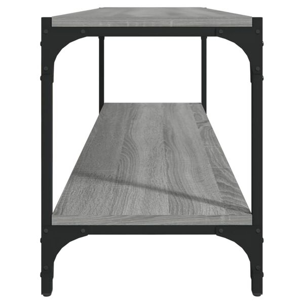vidaXL Έπιπλο Τηλεόρασης Γκρι Sonoma 100x33x41 εκ. Επεξ. Ξύλο & Ατσάλι