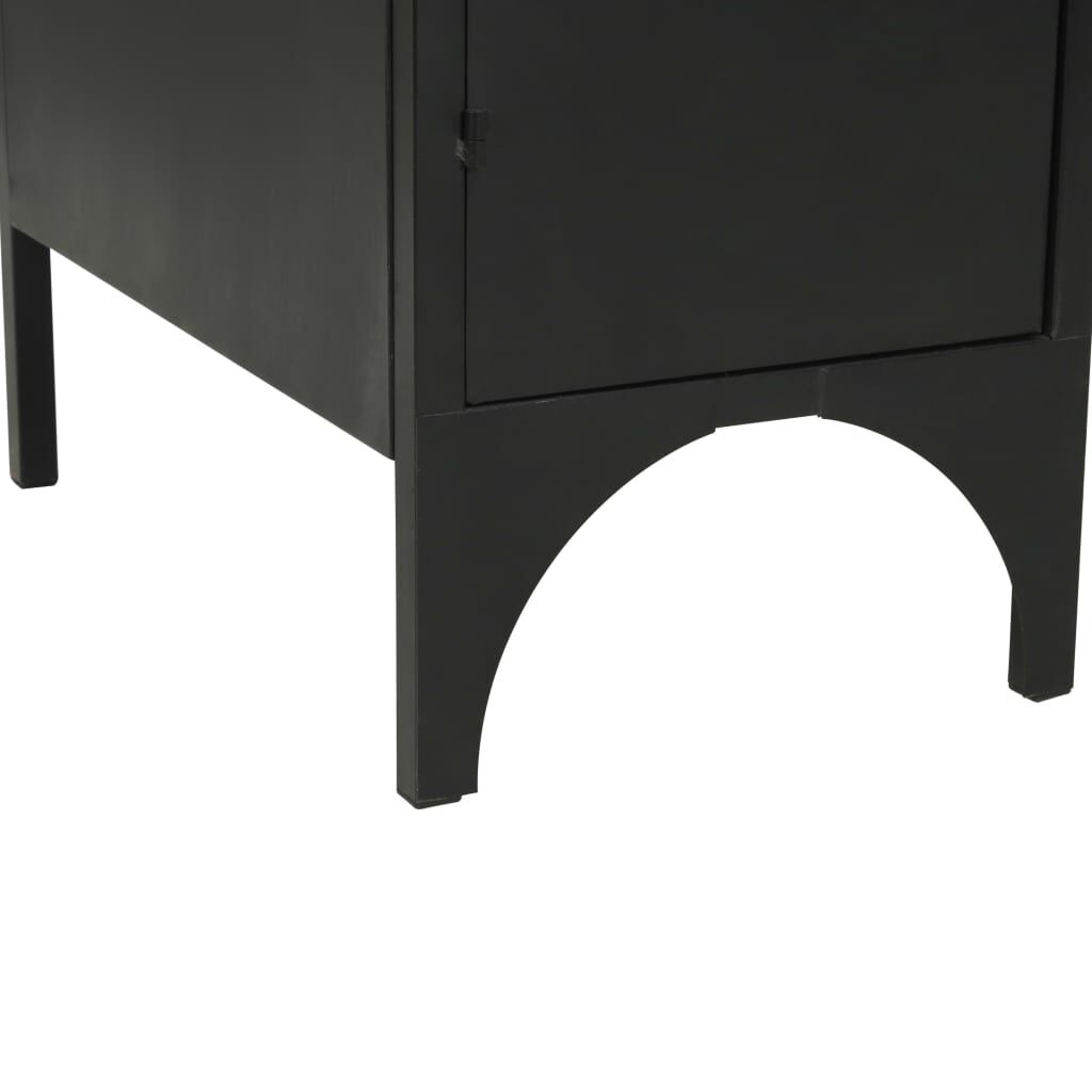vidaXL Γραφείο με Ντουλάπια 120 x 50 x 76 εκ. Μασίφ Ξύλο Ελάτης/Ατσάλι