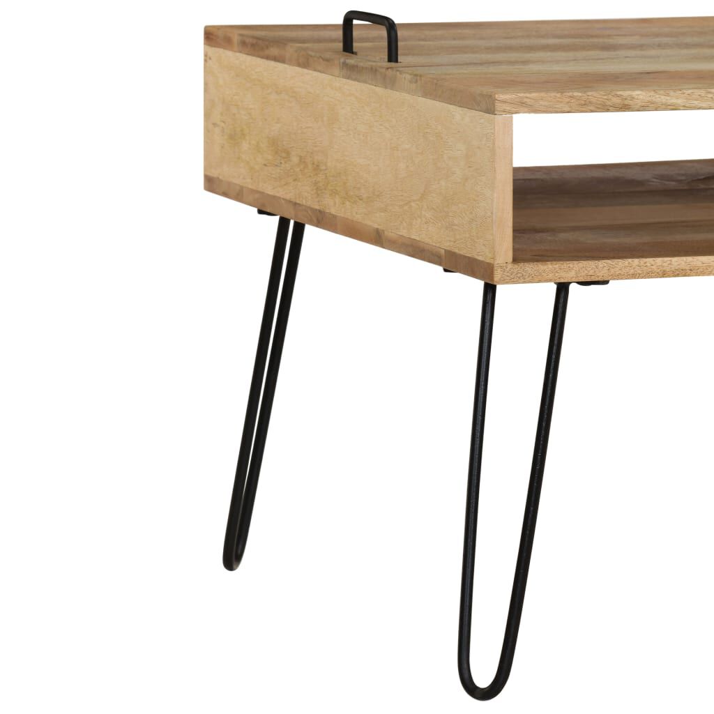 vidaXL Έπιπλο Τηλεόρασης 110 x 35 x 45 εκ. από Μασίφ Ξύλο Μάνγκο