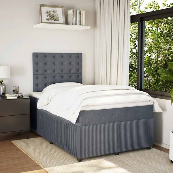 vidaXL &Kappa;&rho;&epsilon;&beta;ά&tau;&iota; Boxspring &mu;&epsilon; &Sigma;&tau;&rho;ώ&mu;&alpha; &Sigma;&kappa;&omicron;ύ&rho;&omicron; &Gamma;&kappa;&rho;&iota; 120x200 &epsilon;&kappa;. &Beta;&epsilon;&lambda;&omicron;ύ&delta;&iota;&nu;&omicron;