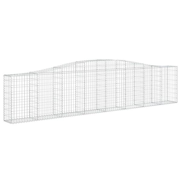 vidaXL Συρματοκιβώτια Τοξωτά 5 τεμ. 400x30x80/100 εκ. Γαλβαν. Ατσάλι