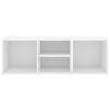 vidaXL Πάγκος Αποθήκευσης Παπουτσιών Λευκός 105x35x35 εκ. Επεξ. Ξύλο