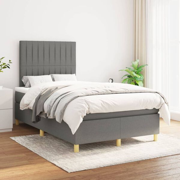 vidaXL &Kappa;&rho;&epsilon;&beta;ά&tau;&iota; Boxspring &mu;&epsilon; &Sigma;&tau;&rho;ώ&mu;&alpha; &Sigma;&kappa;&omicron;ύ&rho;&omicron; &Gamma;&kappa;&rho;&iota; 120x200 &epsilon;&kappa;. &Upsilon;&phi;&alpha;&sigma;&mu;ά&tau;&iota;&nu;&omicron;