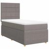vidaXL &Kappa;&rho;&epsilon;&beta;ά&tau;&iota; Boxspring &mu;&epsilon; &Sigma;&tau;&rho;ώ&mu;&alpha; Taupe 100 x 200 &epsilon;&kappa;. &Upsilon;&phi;&alpha;&sigma;&mu;ά&tau;&iota;&nu;&omicron;