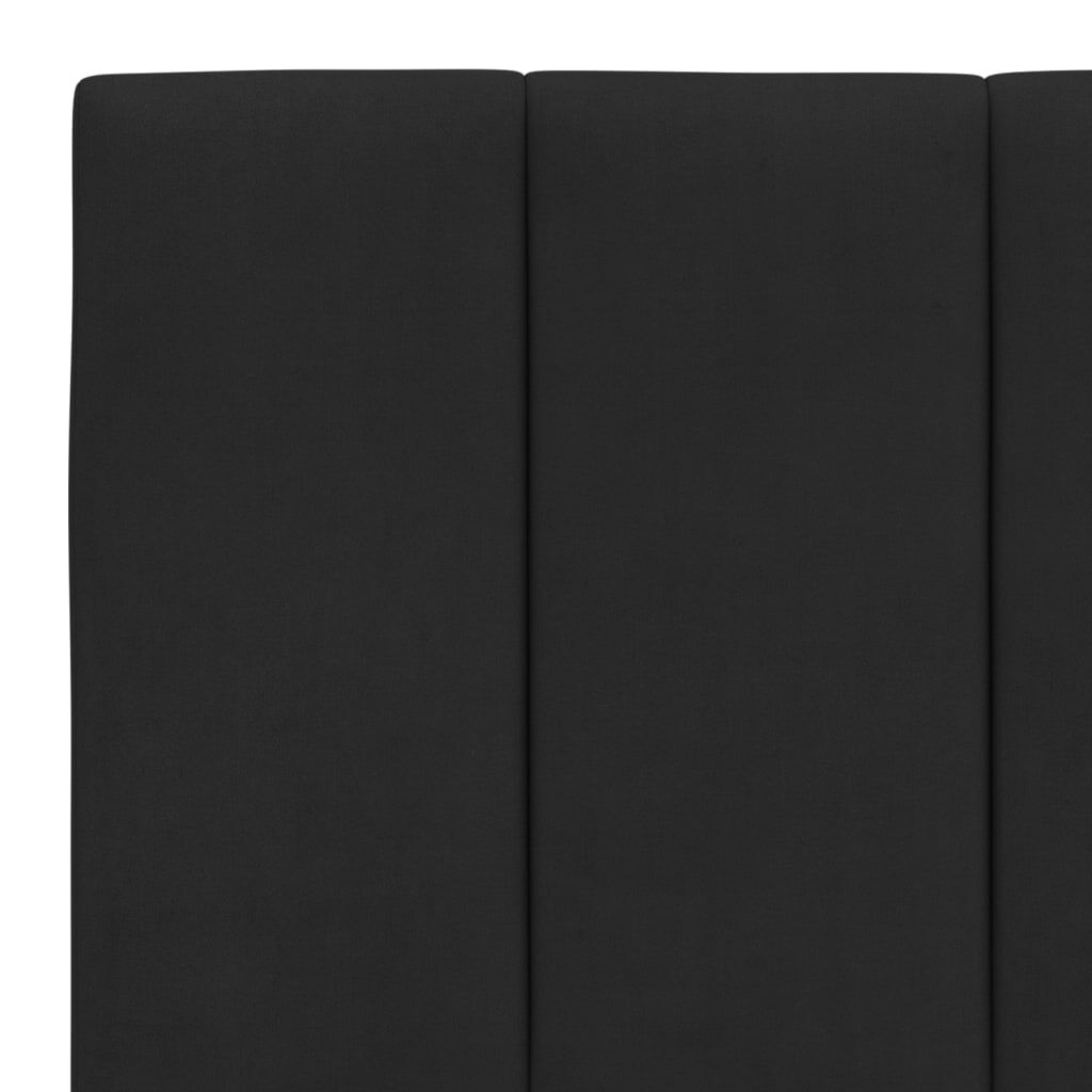 vidaXL Σκελετός Κρεβατιού Χωρίς Στρώμα Μαύρο 160x200 εκ. Βελούδινο