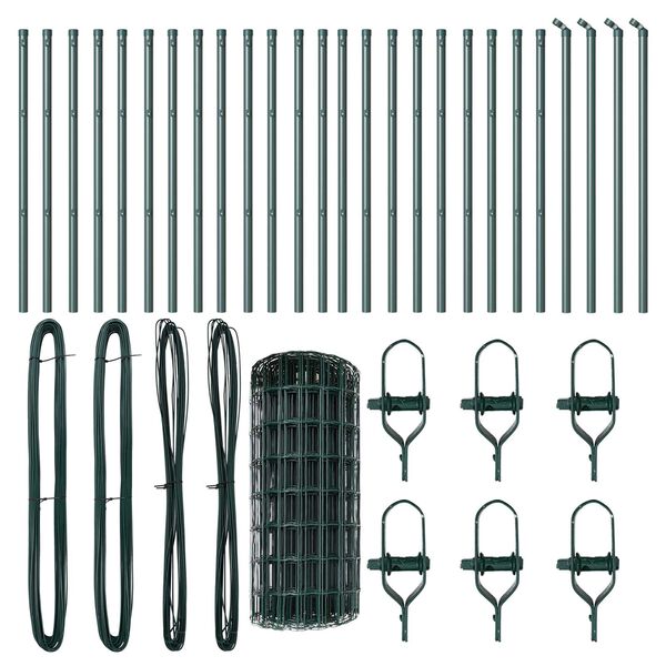 vidaXL &Tau;&epsilon;&nu;&tau;ώ&tau;&omicron; &mu;&epsilon; &sigma;&tau;ή&rho;&iota;&gamma;&mu;&alpha; &Pi;&rho;ά&sigma;&iota;&nu;&omicron; 0,4 x 50 &mu;. &Chi;ά&lambda;&upsilon;&beta;&alpha;&sigmaf; &kappa;&alpha;&iota; PVC