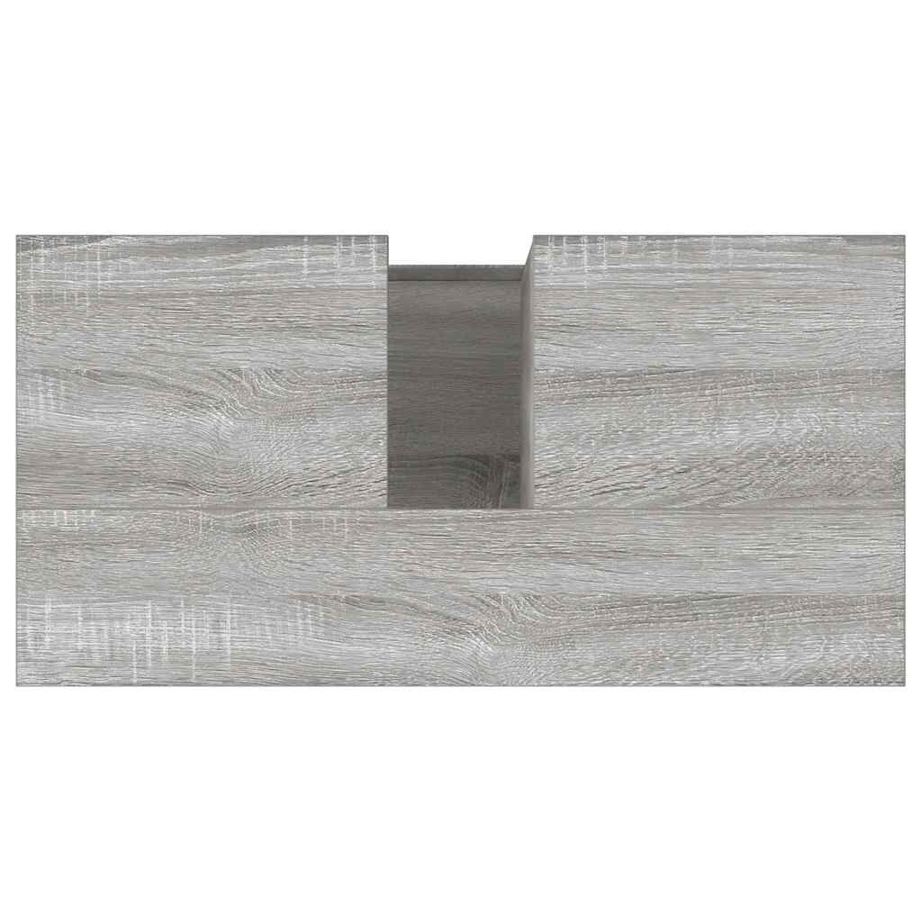 vidaXL Ντουλάπι Μπάνιου Γκρι Sonoma 65x33x60 εκ. Επεξεργασμένο Ξύλο