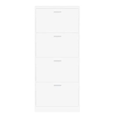 vidaXL Παπουτσοθήκη Λευκή 59 x 17 x 150 εκ. από Επεξεργασμένο Ξύλο